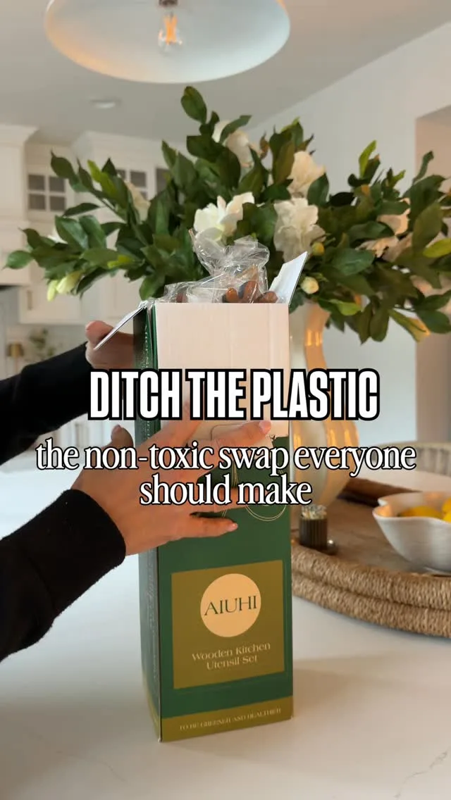 DITCH THE PLASTIC ✨
Here’s your sign to swap out plastic cooking utensils for a non-toxic upgrade — and yes, it’s ON SALE!

This 11-piece teak wood utensil set from Amazon comes with a metal holder, plus tongs, whisks, and all the everyday tools you need for safe, toxin-free cooking 🤍 No melting, no chemicals, just clean, beautiful kitchen tools.

💬 Comment CLEAN for the sale link!

#nontoxichome #healthykitchen #amazonfinds #homeswaps #ecofriendlyliving
